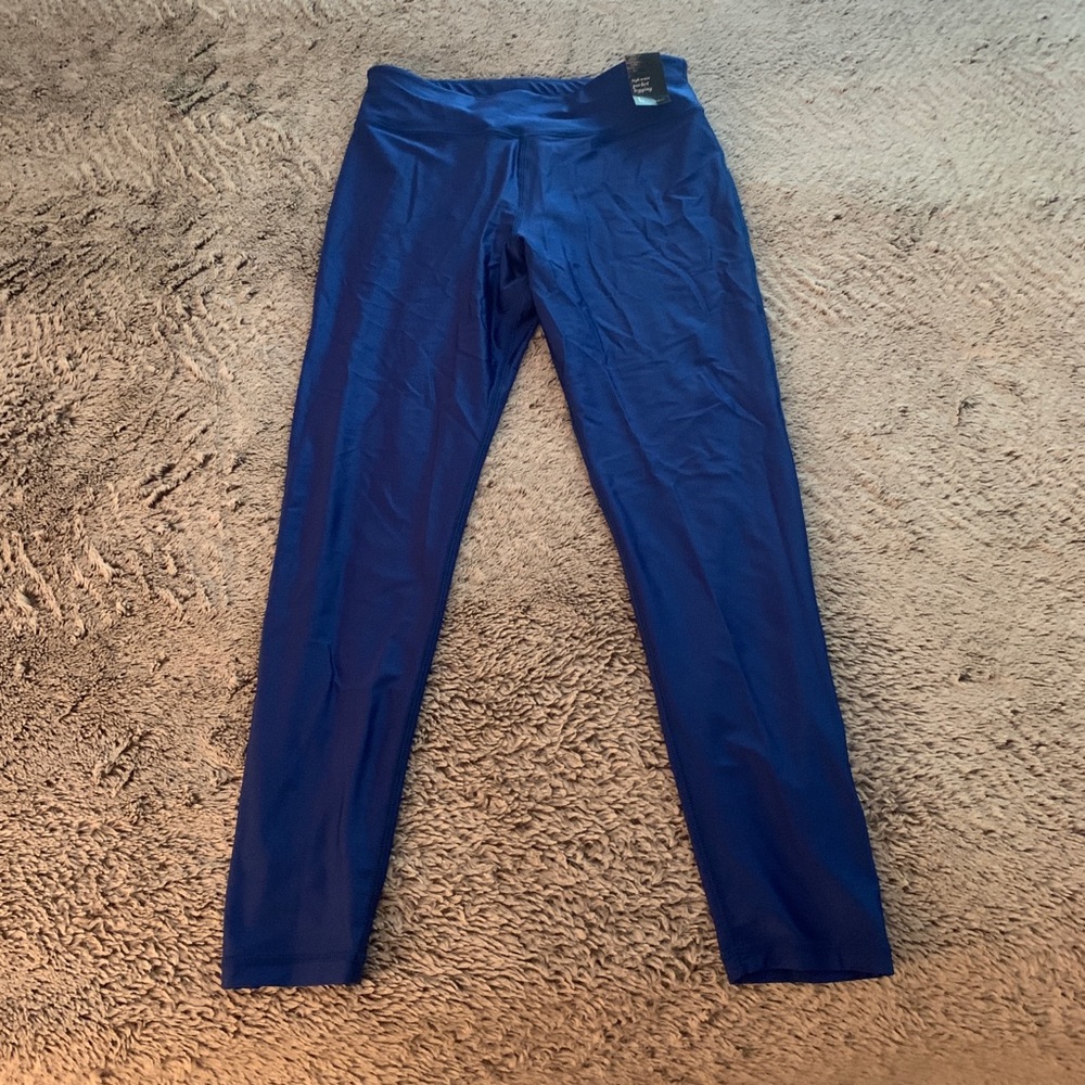 Shiny Blue Leggings